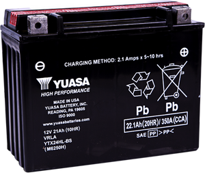 Yuasa - AGM Battery - YTX24HL-BS 1.08 LTR - High Performance AGM Maintenance-Free Battery - YUAM6250H Yuasa - AGM Battery - YTX24HL-BS 1.08 LTR - High Performance AGM Maintenance-Free Battery - YUAM6250H