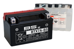 Yuasa - AGM Battery - YTX7A-BS .33 L - AGM Maintenance-Free Battery - YUAM32X7A Yuasa - AGM Battery - YTX7A-BS .33 L - AGM Maintenance-Free Battery - YUAM32X7A