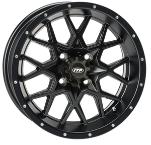 Itp - Wheel - Hurricane - Front/Rear - Black - 16x7 - 4/156 - 4+3 - Hurricane Wheel - 1621966017B Itp - Wheel - Hurricane - Front/Rear - Black - 16x7 - 4/156 - 4+3 - Hurricane Wheel - 1621966017B