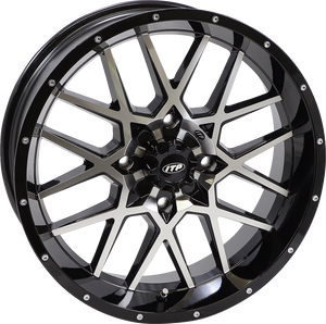 Itp - Wheel - Hurricane - Front/Rear - Black Machined - 18x6.5 - 4/137 - 4+2.5 (+10 mm) - Hurricane Wheel - 1822515546B Itp - Wheel - Hurricane - Front/Rear - Black Machined - 18x6.5 - 4/137 - 4+2.5 (+10 mm) - Hurricane Wheel - 1822515546B