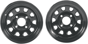 Itp - Delta Steel Wheel - Rear - Black - 12x7 - 4/110 - 2+5 - Delta Steel Wheel - 1225544014 Itp - Delta Steel Wheel - Rear - Black - 12x7 - 4/110 - 2+5 - Delta Steel Wheel - 1225544014