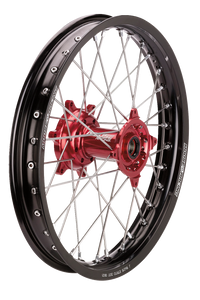 Moose Racing - SX-1 Complete Wheel - Rear - Black Wheel/Red Hub - 18"x2.15" - Honda - SX-1 Complete Wheels - HR13-21318-BKRD