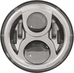 J.w. Speaker - Headlight with Mounting Ring - Chrome - 8700 EVO 2 Dual-Burn LED Headlight - 554991 J.w. Speaker - Headlight with Mounting Ring - Chrome - 8700 EVO 2 Dual-Burn LED Headlight - 554991