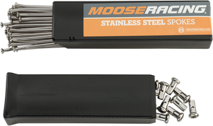 Moose Racing - Spoke Set - Stainless Steel - Rear - 19" - Stainless Steel Spoke Set - 1-22-309-S