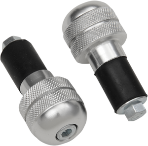 K&s Technologies - Bar End - Anti-Vibrating - Silver - Anti-Vibration Handlebar End - 15-6002 K&s Technologies - Bar End - Anti-Vibrating - Silver - Anti-Vibration Handlebar End - 15-6002
