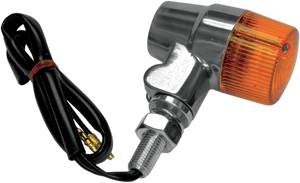 K&s Technologies - Marker Light - Single Filament - Amber/Aluminum - Round Marker Lights - 25-8602