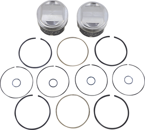 Kb Performance - Piston Kit - Twin Cam 88 - Hypereutectic Piston Kit - KB426C.005
