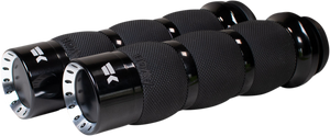 Khrome Werks - Grips - Turbine - Air Cushion - TBW - Black - Turbine Grips - 500130