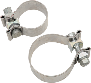 Khrome Werks - Exhaust Clamp - Stainless Steel - Stainless Steel Muffler Clamps - 203031