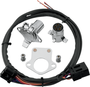 Khrome Werks - 5-Pin Hitch Receptacle - Plug and Play 5-Wire Harness for HD Touring Models - 720585