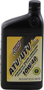 Klotz Oil - ATV Synthetic 4T Engine Oil - 10W-40 - 1 U.S. quart - ATV/UTV  Synthetic 4-Stroke Engine Oil - Separate Transmission - ATVUTV-1040 Klotz Oil - ATV Synthetic 4T Engine Oil - 10W-40 - 1 U.S. quart - ATV/UTV  Synthetic 4-Stroke Engine Oil - Separate Transmission - ATVUTV-1040