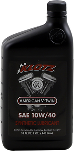 Klotz Oil - V-Twin Synthetic Engine Oil - 10W-40 - 1 U.S. quart - American V-Twin Synthetic Engine Oil - KH-1040 Klotz Oil - V-Twin Synthetic Engine Oil - 10W-40 - 1 U.S. quart - American V-Twin Synthetic Engine Oil - KH-1040