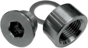 Koso - Exhaust Bung with Cap and Washer - O2 Sensor Bung Kit - BG001813 Koso - Exhaust Bung with Cap and Washer - O2 Sensor Bung Kit - BG001813