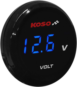 Koso - I-Gear Volt Meter - Blue Digits - 1.57" Diameter x 0.43" D - I-Gear Volt Meter - BA067B00 Koso - I-Gear Volt Meter - Blue Digits - 1.57" Diameter x 0.43" D - I-Gear Volt Meter - BA067B00