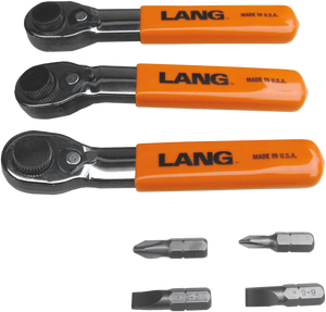 Lang Tools - Fine Tooth Wrenches - 7-Piece - 7-pc. Fine-tooth Bit Wrench Set - 5220 Lang Tools - Fine Tooth Wrenches - 7-Piece - 7-pc. Fine-tooth Bit Wrench Set - 5220