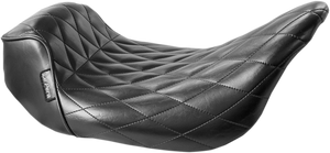 Le Pera - Sprocket Solo Seat - Diamond - Black - FL '08+ - Sprocket Solo Seat - LK-327DM