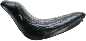 Le Pera - Bare Bones Solo Seat - Diamond Stitch - Black - Softail - Bare Bones  Solo Seat - LK-007DM