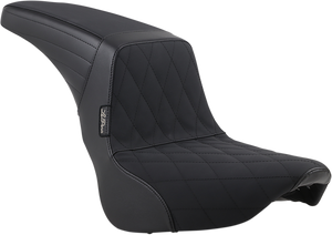 Le Pera - Kickflip Seat - Diamond w/ Gripp Tape - Black - Softail '18-'21 - Kickflip Seat  Diamond w/Gripp Tape - LYX-590DMGP Le Pera - Kickflip Seat - Diamond w/ Gripp Tape - Black - Softail '18-'21 - Kickflip Seat  Diamond w/Gripp Tape - LYX-590DMGP