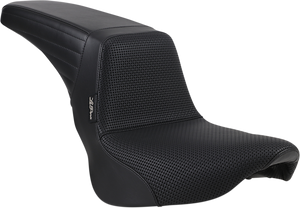 Le Pera - Kickflip Seat - Basketweave - Black - Softail '18-'21 - Kickflip Seat  Basketweave - LYR-590BW