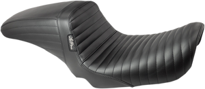 Le Pera - Kickflip Seat - Pleated - Black - FXD '04-'05 - Kickflip Seat  Pleated - LF-591PT