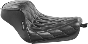 Le Pera - Sprocket Solo Seat - Diamond - Black - XL '10+ - Sprocket Solo Seat - LK-326DM