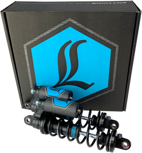 Legend Suspension - REVO ARC Piggyback Shocks - Heavy Duty - Black - 14" - '99-'17 Dyna - REVO ARC Piggyback Coil Suspension - 1310-1893