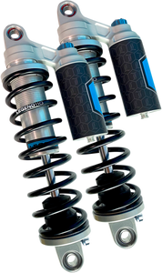 Legend Suspension - REVO ARC Piggyback Shocks - Heavy Duty - Clear - 14" - '04+ Sportster - REVO ARC Piggyback Coil Suspension - 1310-1945 Legend Suspension - REVO ARC Piggyback Shocks - Heavy Duty - Clear - 14" - '04+ Sportster - REVO ARC Piggyback Coil Suspension - 1310-1945
