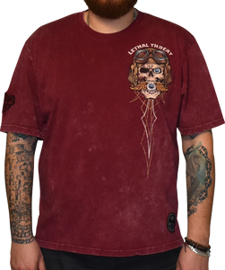 Lethal Threat - Vintage Velocity Eye for an Eye T-Shirt - Red - 2XL - Vintage Velocity Eye for an Eye T-Shirt - VV40179XXL