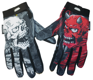 Lethal Threat - Good N Evil Skulls Gloves - Black - Medium - Good N Evil Skulls Gloves - GL15021M