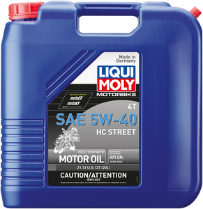 Liqui Moly - HC Street Oil - 5W-40 - 20L - 4T HC Street Engine Oil - 20416 Liqui Moly - HC Street Oil - 5W-40 - 20L - 4T HC Street Engine Oil - 20416