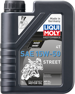 Liqui Moly - Street 4T Oil - 15W-50 - 1L - Street 4T Engine Oil - 20058 Liqui Moly - Street 4T Oil - 15W-50 - 1L - Street 4T Engine Oil - 20058