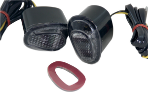 Moto Mph - Marker Light - 250 Ninja - Smoke - LED Flush-Mount Marker Lights - MPH-1239S