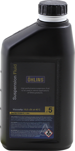 Ohlins - Road and Track Suspension Fluid - 5wt - 1L - Fork/Suspension Oil - 01309-01 Ohlins - Road and Track Suspension Fluid - 5wt - 1L - Fork/Suspension Oil - 01309-01