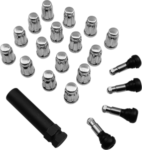 Moose Utility - Lug Nut - Splined - 3/8" - Chrome - 16 Pack - Splined Lug Nut - SPMO3803L4