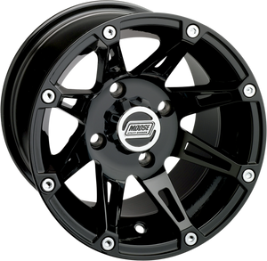 Moose Utility - Wheel - 387X - Front - Black - 12x7 - 4/110 - 4+3 - 387X Wheel - 387ML127110GB4