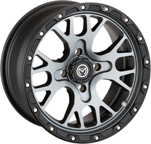 Moose Utility - Wheel - 545X - Front/Rear - Gray - 15x7 - 4/136 - 4+3 - 545X Wheel - 545157136SGBL44