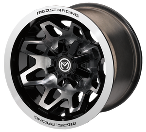 Moose Utility - Wheel - 416X - Front/Rear - Machined Black - 14x7 - 4/156 - 4+3 - 416X Wheel - 416M147156GBMF4