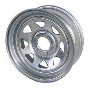 American Tire - 14" Galvanized Wheel 5 Hole - 20354 American Tire - 14" Galvanized Wheel 5 Hole - 20354