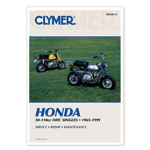 Clymer Manuals - Service Manual Honda 50-110cc Ohc Singles 1965-1999 - CM31013