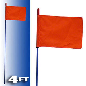 Firestik - Blue Fire Stick W/orange Safety Flag - 4ft - F4-BLUE-8120R Firestik - Blue Fire Stick W/orange Safety Flag - 4ft - F4-BLUE-8120R