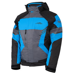 Katahdin Gear - Katahdin Gear Dagger Jacket Mens, Black/grey/blue - Large - 84300704