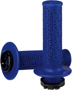 Moose Racing - Grips - Lock-On - Blue/Black - 36 Series Clamp-On Grips - B36MRU-B