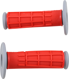 Moose Racing - Grips - Compound - Half-Waffle - Red - Comp Diamond Half Waffle Grips - 1MG2315-REM