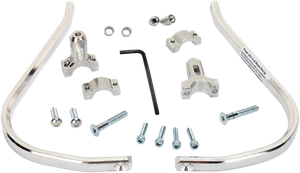 Moose Racing - Handguards - Aluminum - 1-1/8" - Silver - Aluminum Handguards - 50-4014S