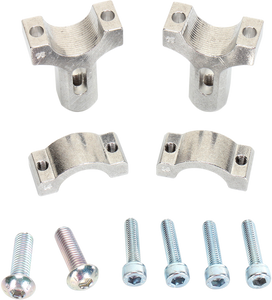 Moose Racing - Handguard Clamp - Aluminum - Silver - 1-1/8" Mount Clamps for Aluminum Handguards - 50-014S