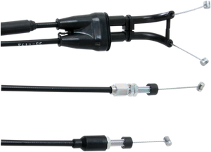Moose Racing - Throttle Cable - Yamaha - Black Vinyl Throttle Cable - 45-1180