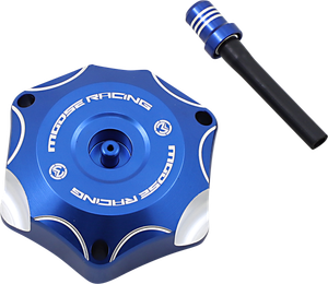 Moose Racing - Gas Cap - Blue - Yamaha - Aluminum Gas Cap - T03-4131L