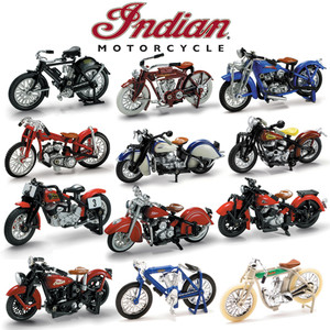 New Ray - 1:32 D/c Indian Bike 24pcs - 6067