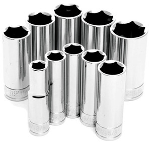Performancetool - 10pc 3/8" Dr Sae Dw Socket Set - W38300 Performancetool - 10pc 3/8" Dr Sae Dw Socket Set - W38300