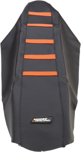 Moose Racing - Ribbed Seat Cover - Black Cover/Orange Ribs - KTM - Ribbed Seat Cover - KTM12507-336RT